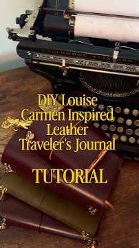 How to make a DIY trifold leather journal (louise carmen inspired) #travelersnotebook #diy