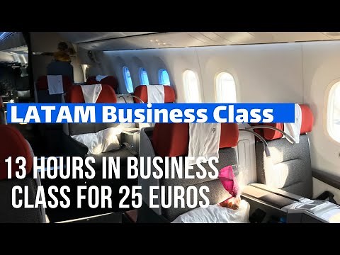 FLIGHT REPORT | LATAM BUSINESS CLASS REVIEW 787 | €25 FROM MADRID TO SANTIAGO