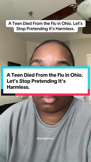 1/1/26 A teenager in Ohio died from the flu as cases surge nationwide. This season is not mild, and pretending otherwise is costing lives. #FluSeason #PublicHealth #PediatricHealth #NurseTok #CDCUpdates