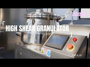 "Revolutionizing Granulation: High Shear Granulator in Action"