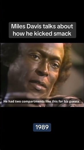 1989 Miles Davis interview, where he discusses how he beat his heroin addiction ￼￼#milesdavis