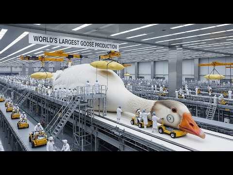 Inside the World’s Largest Goose Production Factory (Full Process)
