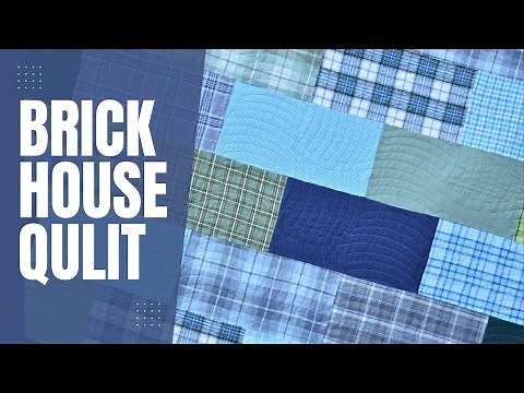 How to Make The Brick House Quilt - SUPER FAST & EASY fat quarter quilt {Perfect for Beginners!}
