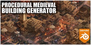 Procedural Medieval Building Generator | BlenderNation Bazaar