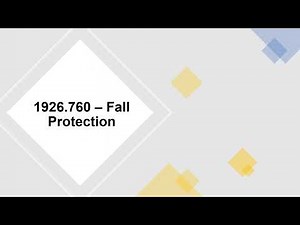 OSHA 1926.760 – Fall Protection