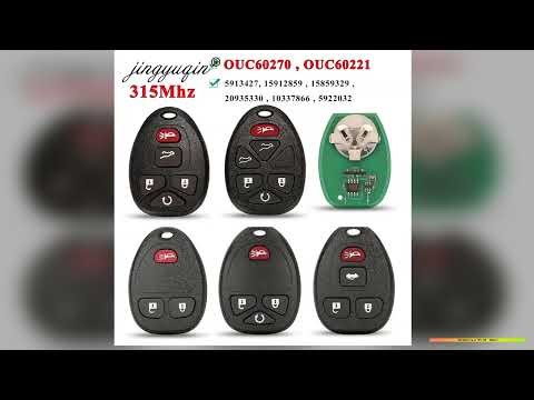 jingyuqin 315Mhz OUC60270 56 Buttons Remote Control Keyless Entry Car Key Fob for Buick Chevrolet