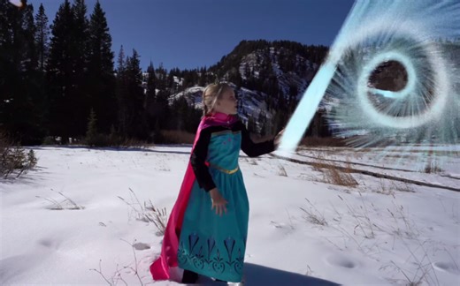 小艾莎Jazzy Skye再次还原《Let it Go》