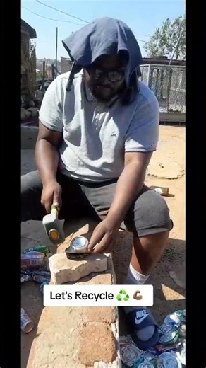 How To Recycle ♻️ Cans #recycle #minivlog