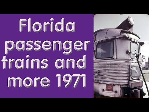 SEABOARD COAST LINE, SCL, FLORIDA PASSENGER TRAINS 1971