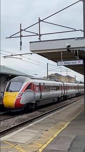 Pair Of LNER Azuma Class 801s Passing New Barnet