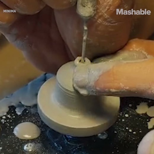 63K views · 122 reactions | Oh look, it's a tiny, tiny pottery wheel! | Mashable | Facebook