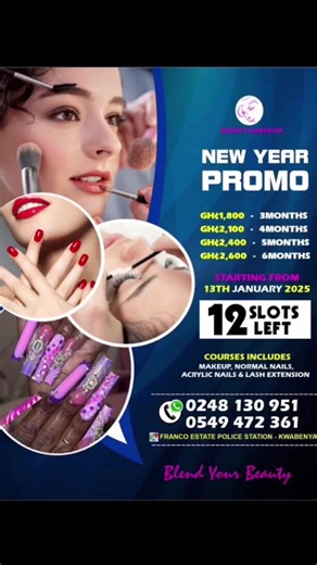 First of all… Is ur tutor a boss lady💃???….😩🥰 looking for a school to learn any or all of the beauty courses; acrylic nails, lash, makeup, pedicure, wig installation and more …. Look no further, @@infinityacademyschoolgh1 is here for you … come and experience a flexible and convenient environment to learn effectively👌… you get to have a very friendly and sweet tutor; all her students including myself call her mommy❤️,Guess what, there’s a promo on going for next year , u should be fast about