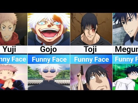 Jujutsu Kaisen Characters and their Funny Faces