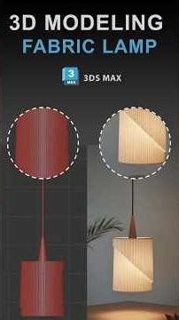 Hanging lamp 3D modelling in 3ds Max #architecture #students #design