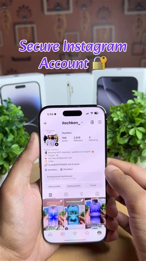 iTechKen on Instagram: "Keep your Instagram safe from unauthorized access. Quick Steps👇 1️⃣ Open Instagram, go to Profile, tap the top-right hamburger icon. 2️⃣ Tap Account Centre. Password and Security. 3️⃣ Tap Two-Factor Authentication. Select your profile. 4️⃣ Choose SMS/WhatsApp. Add and register your phone number. 5️⃣ Still in Two-Factor Authentication, select Verification Selfie, select profile. 6️⃣ Enter the code sent to your registered email. 7️⃣ Capture selfie to complete the setup. No