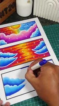 How to Color the Sky with Crayons Part 3 | Finishing the Sky Gradient for a More Beautiful and Re...