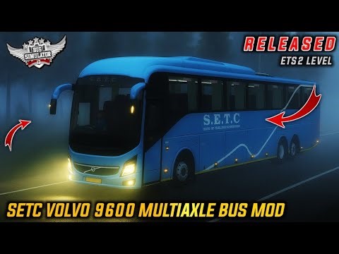 Download SETC VOLVO 9600 MULTIAXLE BUS MOD for bus simulator indonesia | BUSSID V4.4 | #bussidmods