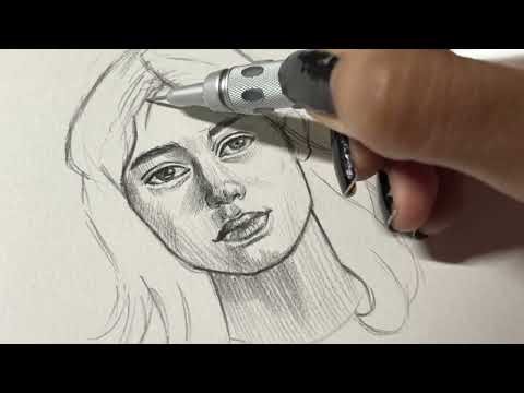 Face drawing process from start to finish