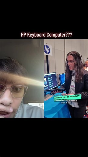 How 2 Tek on Instagram: "HP MADE AN ENTIRE COMPUTER INSIDE OF A KEYBOARD IT EVEN HAS SPEAKERS!! Is the future of All In One PCs inside of keyboards? @verge #technology #ces2026 #hp #tech #smallcreator"