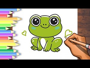 How to Draw a Happy Frog | Simple & Easy for Kids