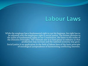Labour Laws - SlideServe