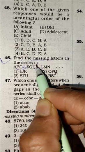 Alphabet Numeric Series Reasoning Most Expected Question answer PYQS #like #reasoningtricks 🤟💯☘️🎒🔥✅
