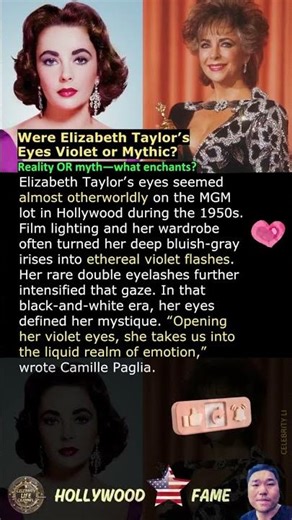 Were Elizabeth Taylor’s Eyes Violet or Mythic?