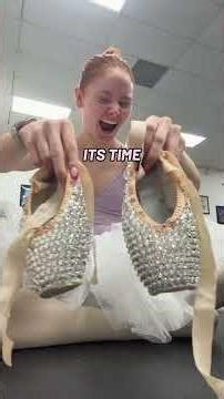 BEDAZZLED POINTE SHOES 🪩✨😍 #dance #pointeshoes #balletcore
