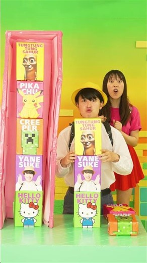 Pikachu, Creeper, Hello Kitty — Pick the Right Box?! #shorts #challenge