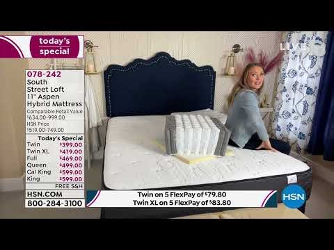 South Street Loft 11" Aspen Twin Hybrid Mattress