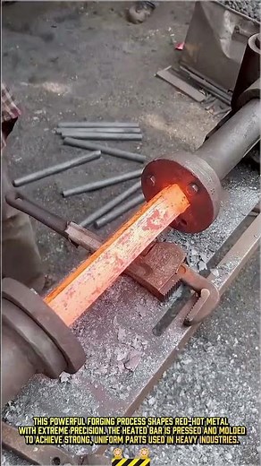 Forging Machine Process to Shape Metal with Extreme Precision #dailywork #metalworking #satisfying