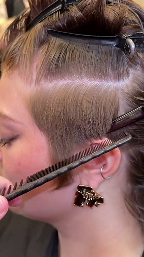 Scissor over comb - finished cut at the end 🫦loooong mullet🫦 #lulurichards #althair #althairstylist #scissorovercomb #mullet