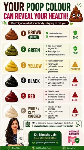 Your Poop Colour Can Reveal Your Health.