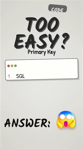 SQL Primary Key
