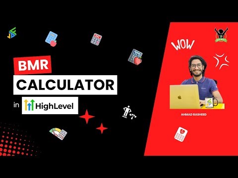 BMR Calculator in GoHighLevel | How to Create a Calculator in GoHighLevel | No Coding Required