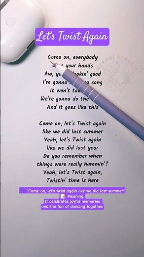 Easy English Karaoke | Let’s Twist Again – Sing & Learn English