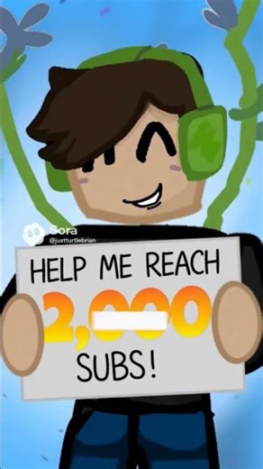 HELP BRIAN HIT 2,000 SUBS🔥🔥🐢 #fypシ #roblox #4urpage #funny #shorts #ai #viral #blowup #tiktok #enjoy