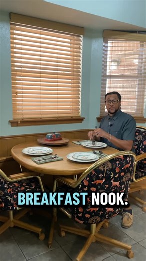 The Huckeby Home Team - OKC Metro Real Estate Team on Instagram: "Part 2: 🍄✨ Is this a kitchen or a Mush-room? 😏 I’ll see myself out 🏃🏽‍♂️ This OKC wonderland was full of mushroom door handles, decor, and even a mushroom breakfast nook table! I loved the dark green paint on the cabinets! Would you keep the mushroom door knobs or swap them out?👇 And who’s ready to go see some houses this weekend? 🏡"