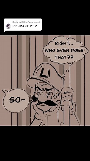 Replying to @KitKatt Pt2/? sorry yall are gonna have to pause to read this one. #art #webcomic #luigi #bowser #bowuigi #animation #supermariomovie #supermariobros