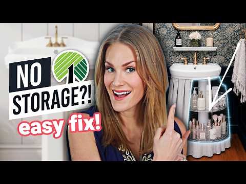 5 EASY Fixes for SMALL Bathrooms ✨ Dollar Tree Budget!