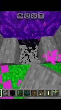 Creeper Face Nether Portal Tutorial: Build It Now 🤩 #shorts