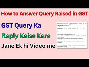 How to file #gstclarification | show cause notice of New GST application |reply Query raised in #gst