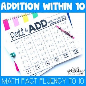 Addition Facts within 10-Math Fact Fluency