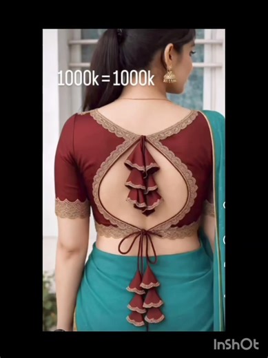New trending new blouse ke designs/latest blouse back neck design/unique blouse design