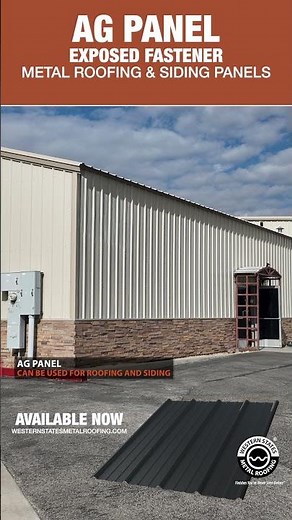 What is AG Panel? Exposed Fastener Metal Roofing and Siding.