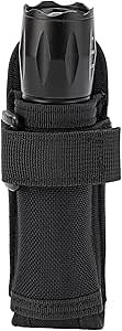 TACNEX Open Top Flashlight Holder Nylon Pouch Duty Belt MOLLE Torch Holster Tactical Light Carry Case Tool Carrier Gear Sheath Belt Clip Strap Police Law Enforcement Security Mechanic