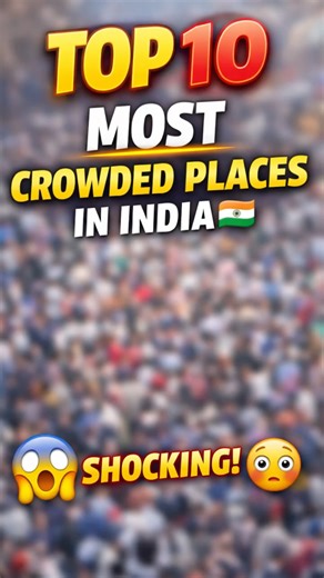 Top 10 Craziest Crowded Places in India 🇮🇳#top10 #shorts