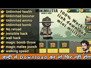 Most Easy and dangerous 😈 Hack of mini militia ... Mini militia unlimited hack 🤏🤏 100% working hack👌