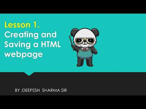 HTML Programming – Part 1 | Creating a Basic Web Page (Beginner Tutorial)