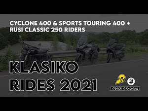 KLASIKO RIDES 2021 | RUSI CYCLONE 400 + SPORTS TOURING BIKE 400 | CLASSIC 250 RIDERS TEST-DRIVE